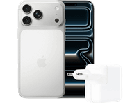 Apple iPhone 17 Pro Max - 5G 256 GB Silver + 30W USB-C Adapter Smartphone Bundle