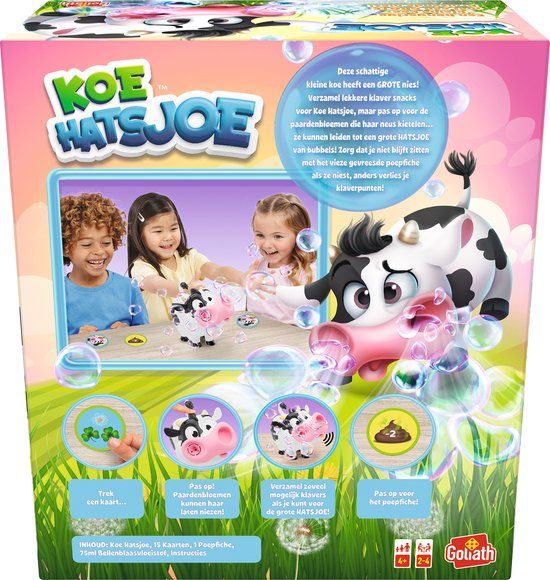 Goliath Koe Hatsjoe - Actiespel - Kinderspel - Met zeepbellen