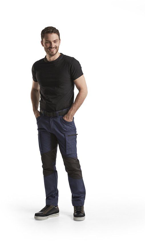 Blåkläder Service werkbroek met stretch 1459-1845 - Marineblauw/Zwart - C50