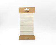 Trimz Enkele visgraat katoenen lint, natuurlijk, 15mm x 5m
