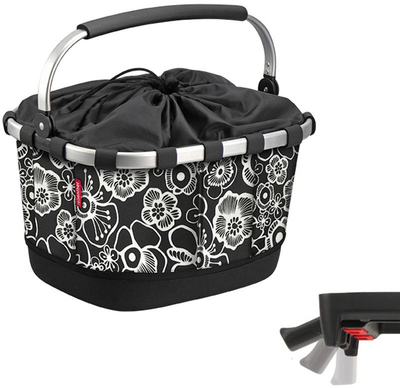 KlickFix Reisenthel Fietskoffer- & Mand met Uniclip, fleur black