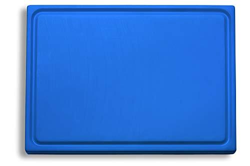 F.DICK Snijplank, sapgoot (kunststof snijplank, blauw, 265x325x18 cm, aan beide zijden bruikbaar, HACCP), kunststof