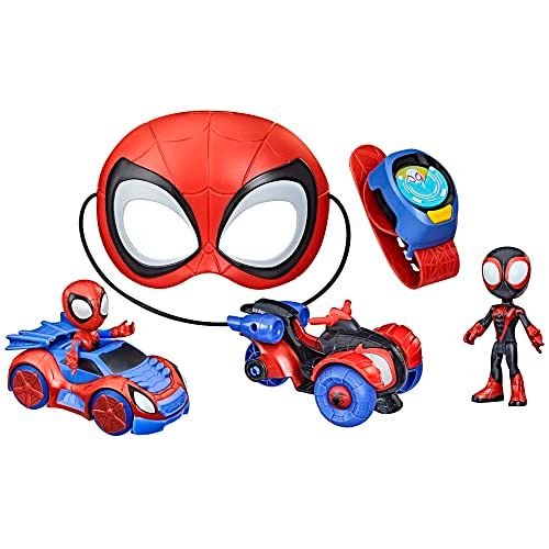 Spidey and his Amazing Friends Marvel Spidey and His Amazing Friends Super Spidey Set, rollenspelspeelgoed, speelgoedauto, Spider-Man-masker, actiefiguur