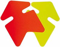 APLI 100407-25 pannen van karton, neongeel/oranje, 16 x 24 cm