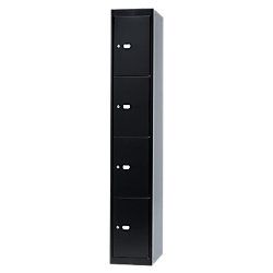 Bisley Locker 4 vakken Zwart - 5020073289060