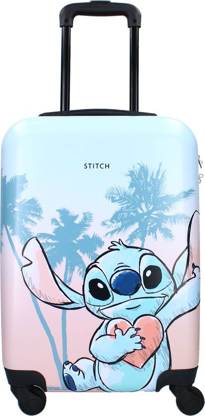 Lilo & Stitch Stitch Ohana Forever ABS Trolley Koffer Roze/Blauw