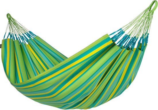 La Siesta Brisa Lime - Tweepersoons Hangmat - 350 x 160 cm - Weerbestendig