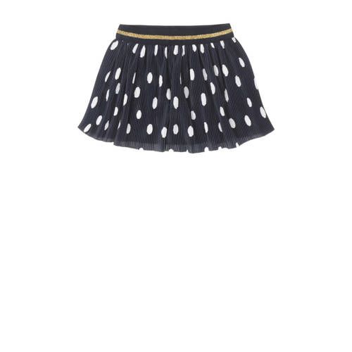 Dirkje rok met all over print donkerblauw