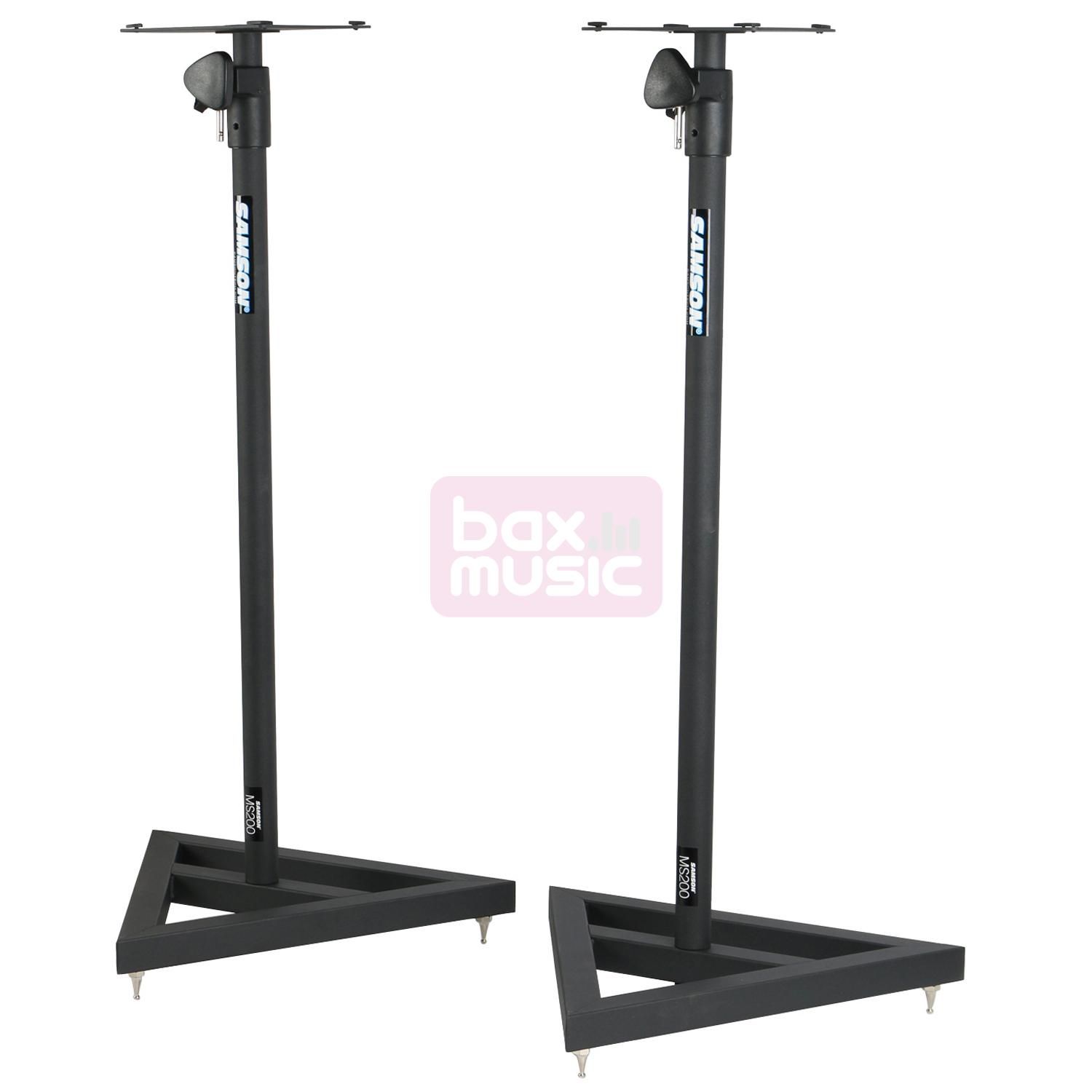 Samson Technologies MS200 heavy-duty studio monitor stand set