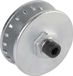 RODAC houder enkel voor borstelstrip zwart RC380