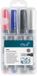 Pica Classic 520/04 Marqueur permanent 4 couleurs - pointe conique