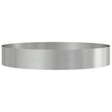 vidaXL Plantenring Zilver 120 x 120 x 20 cm Roestvrij staal