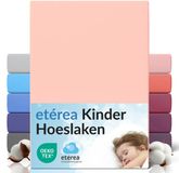 etérea Himmlische Qualität etérea Jersey Hoeslaken 60x120 - 70x140 cm Oekotex Made in Green - 100% katoen - Lichtroze