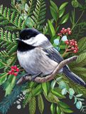 New York Puzzle Company Puzzel Black-capped Chickadee - 500 pièces