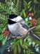 New York Puzzle Company Puzzel Black-capped Chickadee - 500 pièces