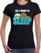 Bellatio Decorations Shoppartners Bv All I want is sleep - fun tekst pyjama shirt - zwart - voor dames - Grappig slaapshirt - Pyjama party XL