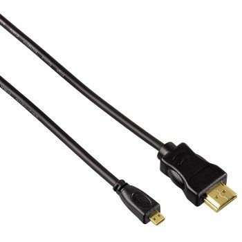 Hama HDMI Kabel - 2m - HDMI Type A (Standaard) naar HDMI Type D (Micro) - Zwart