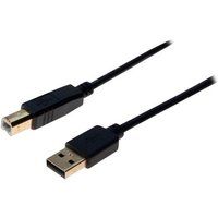 exertis Connect - USB-kabel - USB type B (M) naar USB (M) - USB 2.0 - 3 m - zwart
