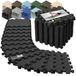 Tapis de puzzle - Sol de sport - Antidérapant EVA - 18 tapis 32 x 32 cm - Noir - Pour fitness et garage
