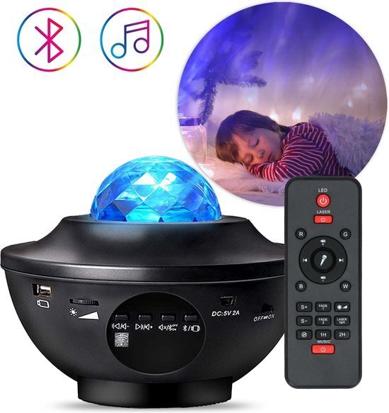 Originele Sterren projector lamp - 10 kleuren licht sterrenhemel (galaxy projector) van LuxoLife