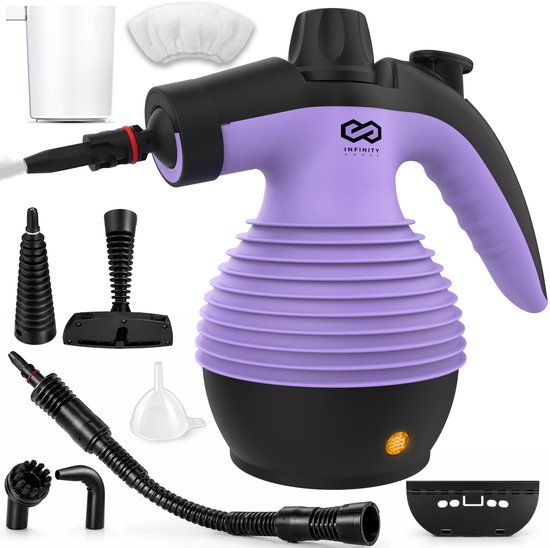 Infinity Goods Stoomreiniger - 12-in-1 Handstoomreiniger - 1050 Watt - Paars