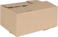 vidaXL Vouwdoos met opslag 50 st naturel 30 x 21,5 x 14 cm karton