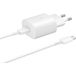 Samsung EP-TA800XWEGWW USB-oplader 25 W 1x USB-A, 1x USB-C SuperCharge Wit Thuis Snellader