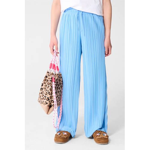Shoeby regular waist casual broek blauw