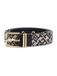 Tommy Hilfiger Ceinture 'Double Keeper Buckle' taupe / marine / opale / or