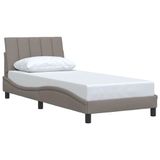 vidaXL Bedframe Hanko 90x200 cm Taupe