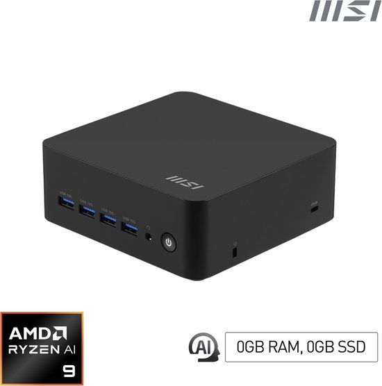 MSI Cubi Z AI 8M-004BEU Cube Zwart