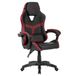 Nuwo Odin Ergonomische gamingstoel, pc-stoel, gamingstoel, bureaustoel, gevoerde armleuningen, verstelbare rugleuning en hoogte, lendensteun en hoofdsteun, 120 kg, amarant