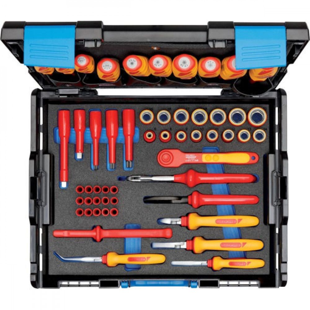 Gedore VDE Gereedschaps assortiment Hybrid in L-Boxx 53-Delig