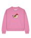 Watapparel Sweatshirt 'Vogel' gemengde kleuren / rosa