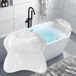 Unyqoos Coussin de bain ergonomique avec 6 ventouses solides et technologie Air Mesh 4D pour un soutien optimal