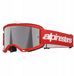 Alpinestars Vision 3 Motorcross Bril | Rood