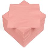 HEKU 100 effen servetten, 3-laags, 33 x 33 cm, roze