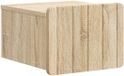 vidaXL Muurbevestigde Nachttafel Sonoma Eiken 33 x 34,5 x 24 cm