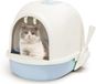Nobleza Bac à litière pour chat avec pelle - 63x46x42.5 cm - Bleu - L