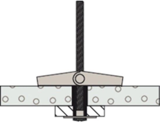 Fischer KD 8 Tuimelplug - 100 mm - 20 mm - 20 stuks