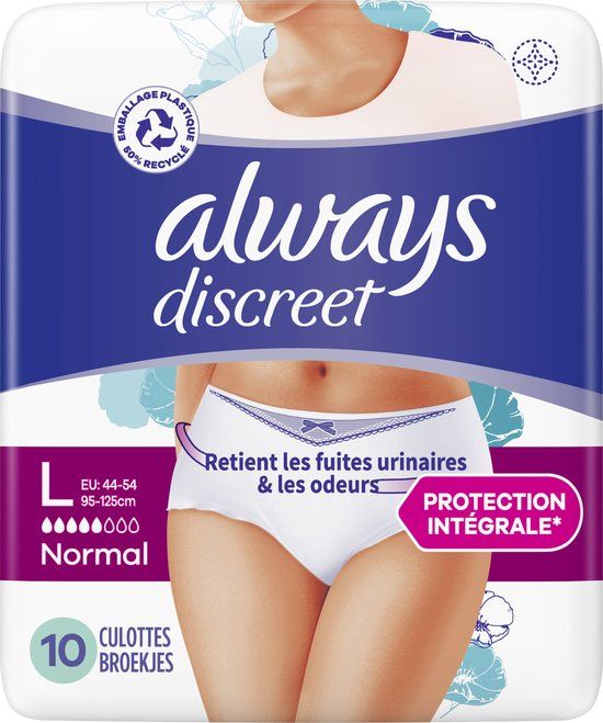 Always Discreet Incontinentiebroekjes - Maat L - 10 Stuks