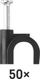 EMOS Kabelklem 8 mm, zwart, 50 stuks, A2823