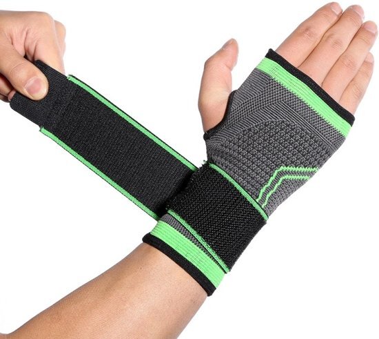 Fusive Polsbrace - Professionele Pols Bandage - Polsklachten - Tennis / Basketbal / Boxen / Fitness / Klimmen / Volleybal - Universeel - XL