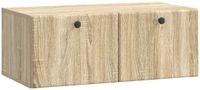 vidaXL Wandmontage TV-kast 78,5 x 41 x 30 cm Sonoma Eiken Bewerkt hout
