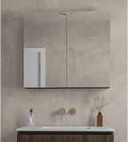 Saniclass Meuble sous miroir - 80x70cm - Chêne foncé