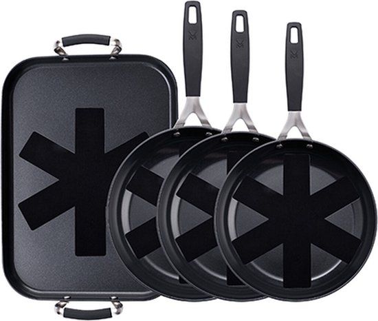 Masterpro Smart Pannenset - 8 Onderdelen - Zilverkleurig