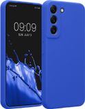 kwmobile telefoonhoesje geschikt voor Samsung Galaxy S22 - TPU backcover met siliconen coating - Smartphone case in Baltisch blauw