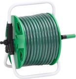 vidaXL Slanghaspel met slangkoppelset 0,5" 20 m vrijstaand PVC groen
