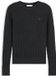 Tommy Hilfiger Pull en maille Femme Manches longues Court Coton M Anthracite