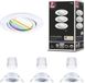 Paulmann Base Inbouwspot Set van 3 - Zigbee - RGBW - Dimbaar - Wit
